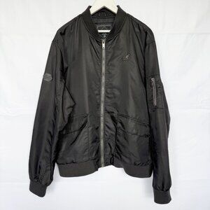 Kangol Black Lightweight Bomber Jacket